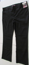 NEW Women's XXXL 21 Black Pullon Flare Stretch High Rise Pants By No Boundaries