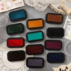 Ink Pad 12 Color Rubber Stamp for Craft Scrapbook Paper Wood Fabric Finger Print