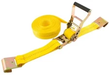 Erickson Manufacturing 2" x 27' Flat Bed Trailer Hooks Ratchet Tie Down Strap