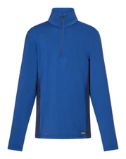 Kerrits Kids Rail Side Quarter Zip Tech Top Solid - True Blue