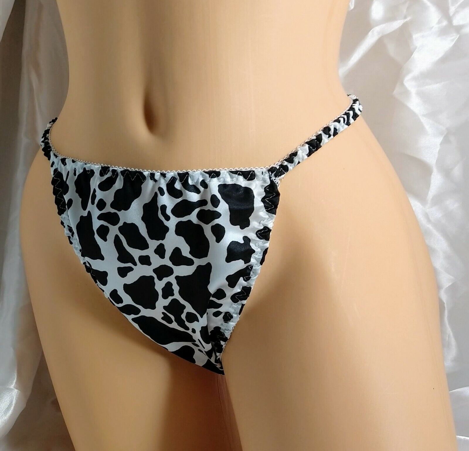 Cow Print Thong String Bikini panties. - image 9