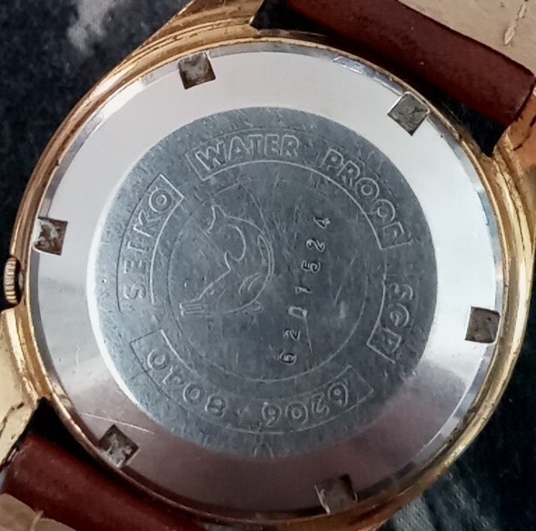 VINTAGE SEIKO SEIKOMATIC 6206-8040 DIASHOCK 26J Automatic Watch, Runs Keeps Time - Picture 14 of 16