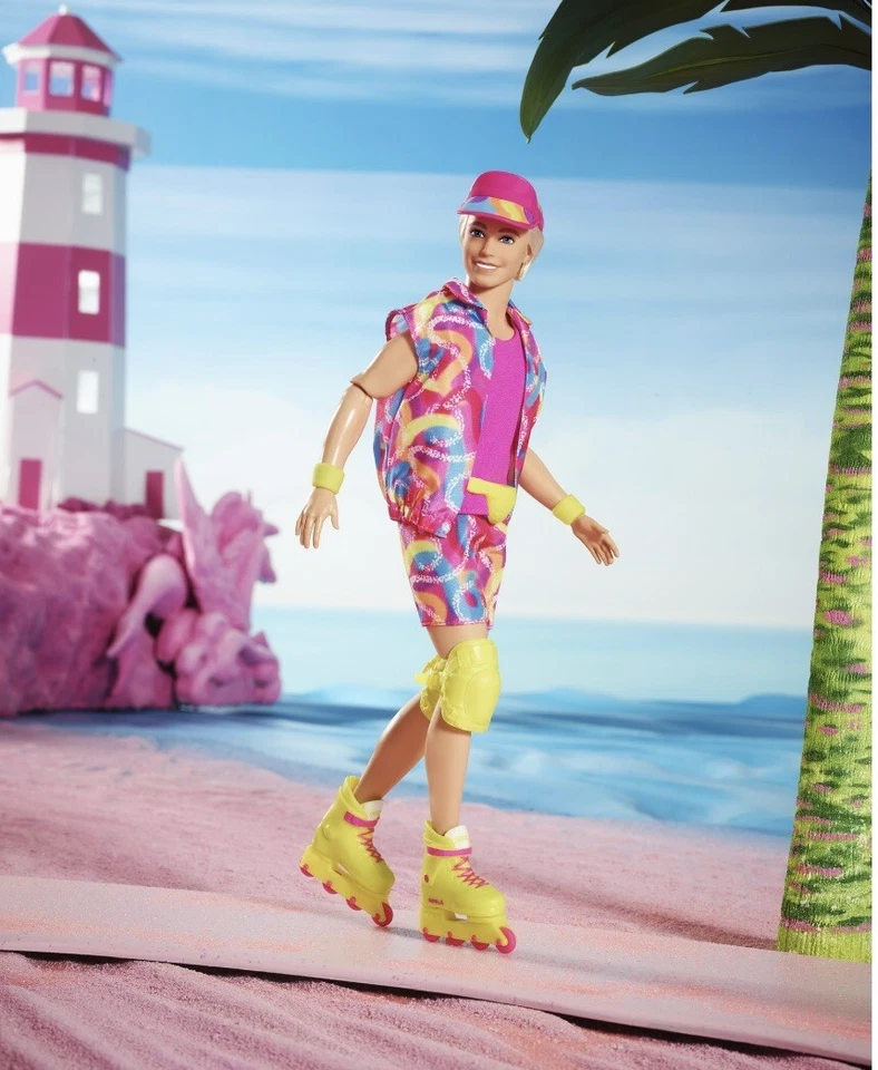 Barbie Ken The Movie Ken Neon Roller Skating BRAND NEW IN HAND - Image 4 of 4