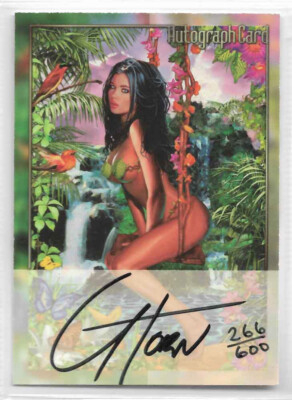 2001 Dynamic Forces Fathom Greg Horn Autograph Card Hand Signed Numbered 266/600