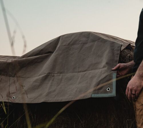 WHITEDUCK 18 Oz 100% Cotton Canvas Tarp. Waterproof Cover for Outdoor Protection - Picture 1 of 72