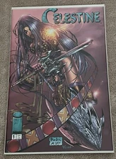 1996 Celestine #1 Image Comics Pink Variant Cover Pat Lee GEM MINT