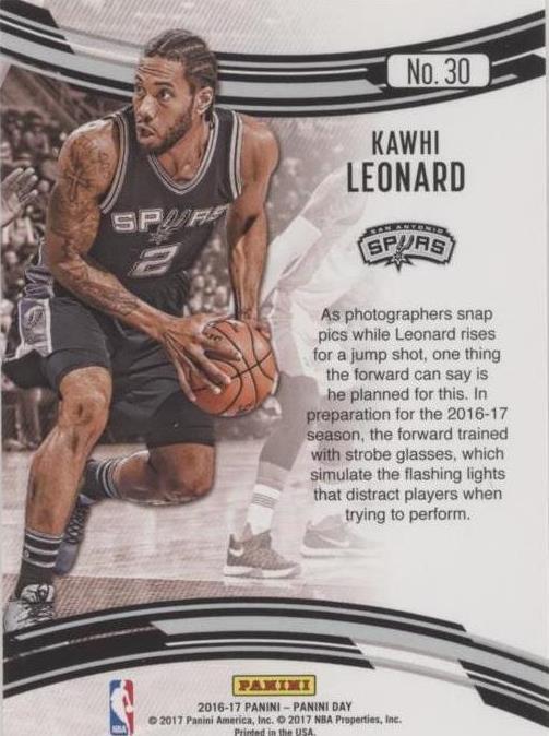 その他 2016-17 select Kawhi Leonard silver 2016-17 Panini Day - Kawhi Leonard #30 for sale | eBay