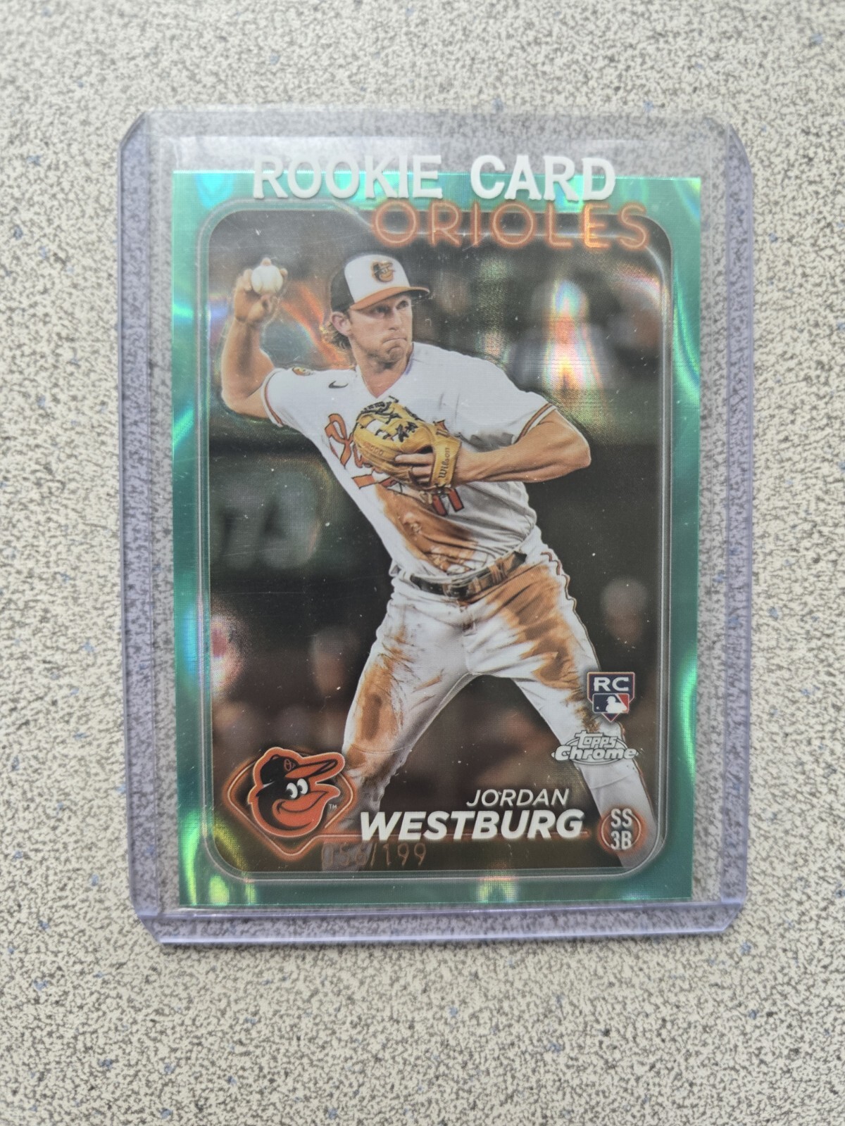 2024 Topps Chrome - Aqua  Refractor #277 Jordan Westburg 056/199 (RC)