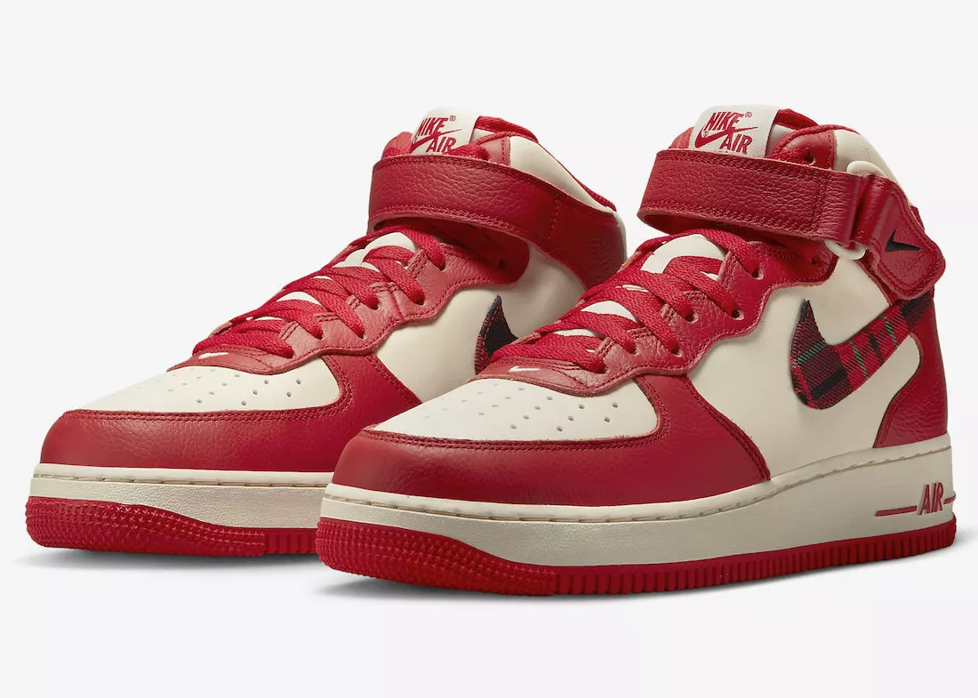 Nike Air Force 1 Mid in Red for Men