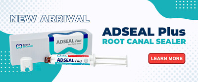 Meta Biomed Adseal Plus Resin Based Root Canal Sealer 13.5g Dual Syr (Free Ship)