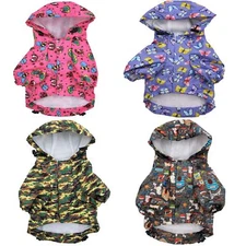 Pet Cat Dog RainCoat Hooded Rain Coat WATERPROOF Jacket Rainwear for SMALL Pet