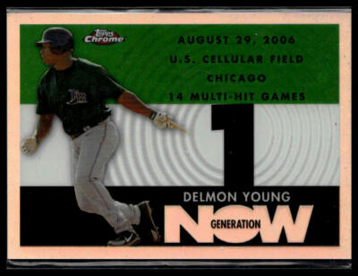 2007 Topps Chrome #GN265 Delmon Young Generation Now Refractors #/500