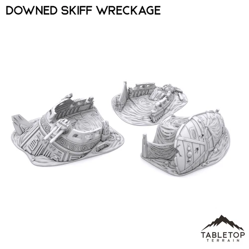 Downed Skiff Wreckage - Compatible with Star Wars Legion Shatterpoint