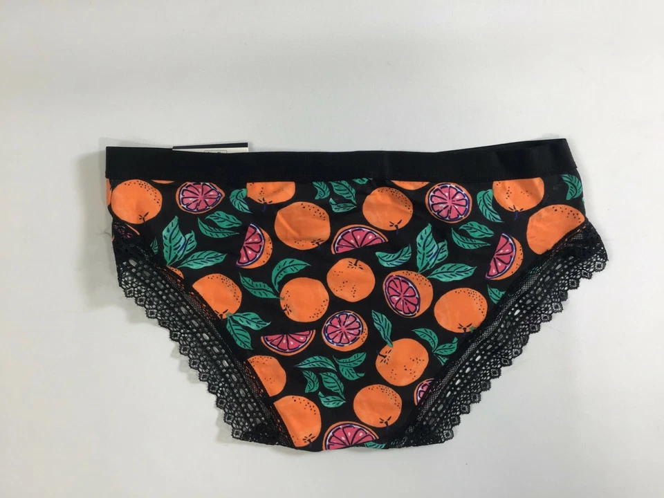 Calzoncillos hipster de algodón frutal multicolor negro No Boundaries para mujer ¡NUEVOS! Nuevo con etiquetas Foto 2 de 4