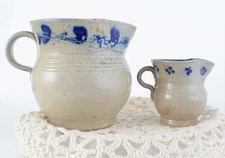 VTG Jugtown Ware Salt Glazed Pitcher and Creamer