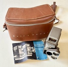 Vintage 50s Bell  Howell Electric Eye 8mm Film Camera W/ Case  Owners Manual