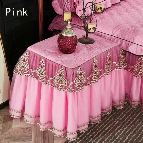 1x Luxus Staubschutz Kleine Tischdecke Nachttisch Schutzplatte Wohndeko Multi - Bild 7 von 11