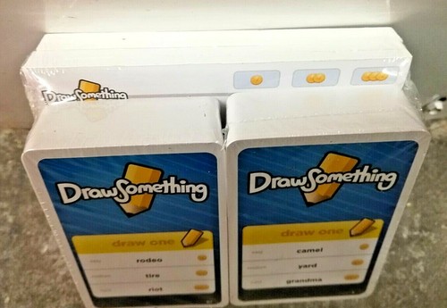 Draw Something Authentic Ricambi 2 Mazzi di Carte con Pad Sigillato Nuovo con scatola - Foto 2 di 4