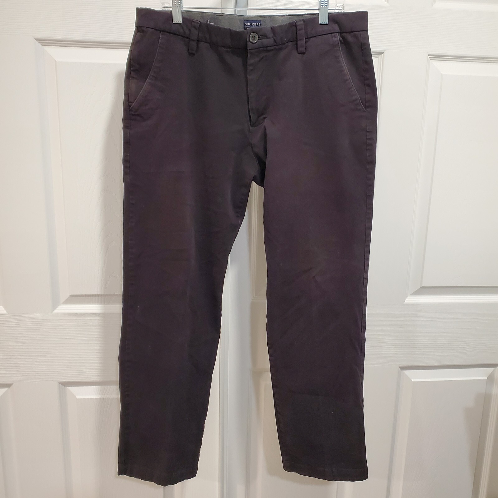 's Comfort Knit Straight Fit Black Jeans Trousers Pants 36 X
