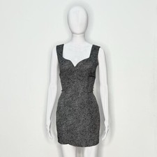 1990s ANNA SUI polka dot body con mini dress w sweetheart neckline size xs-s