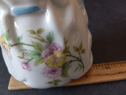 Vintage Lefton China Vase Hand Painted Floral Ribbon Gift Bag Small 4" - Picture 8 of 8