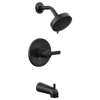 Peerless Precept Tub Shower Trim Kit Matte Black-Certified Refurbished