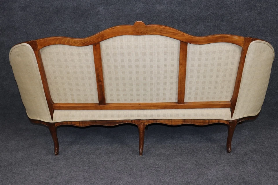 Settee antigo estilo Luís XVI da década de 1920 totalmente recondicionado - Imagem 4 de 4