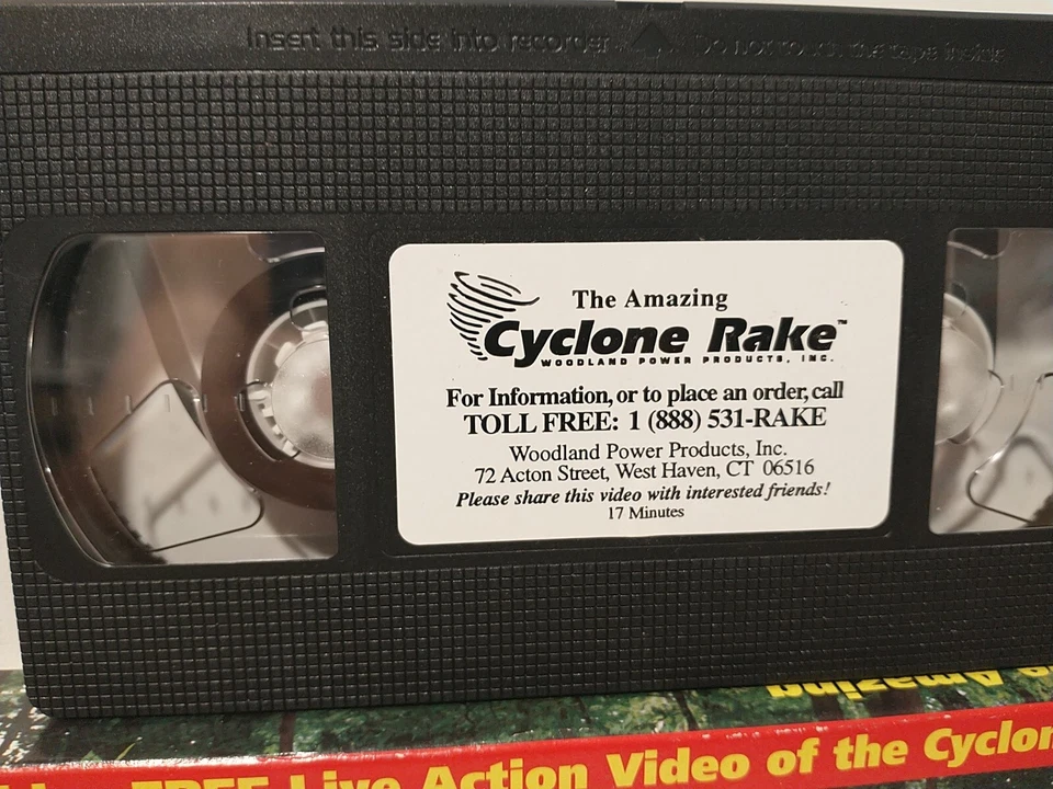 Rastrillo ciclónico hierba colección hojas video VHS vintage años 90 Foto 4 de 4
