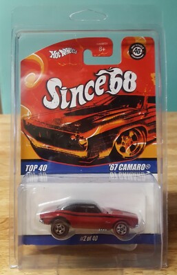 ホットウィール　67 CAMARO レア Hot Wheels Since '68 Top 40 Red '67 Camaro 1:64 with