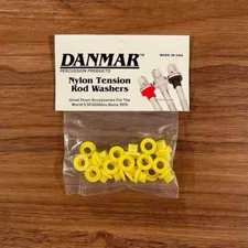 Danmar 20 Pack Nylon Tension Rod Washers Yellow