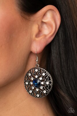 Glow Your True Colors Blue Earrings Paparazzi New