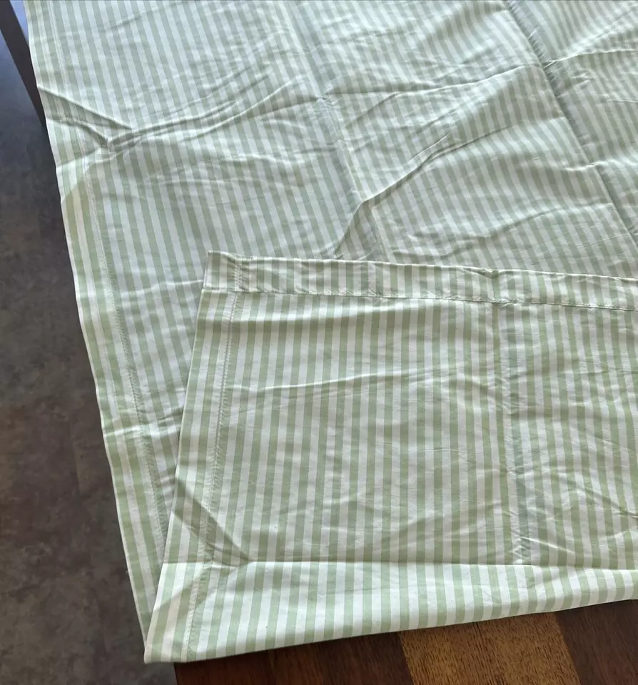 Christopher Norman Silk Fabric Mint Green Stripe Bagatelle Lg Showroom Panel - Image 4 of 4