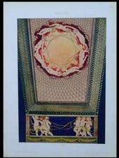 ART NOUVEAU, DECORAZIONE SOFFITTO - 1910 FOTOLITOGRAFIA - GUIDI, PUTTI