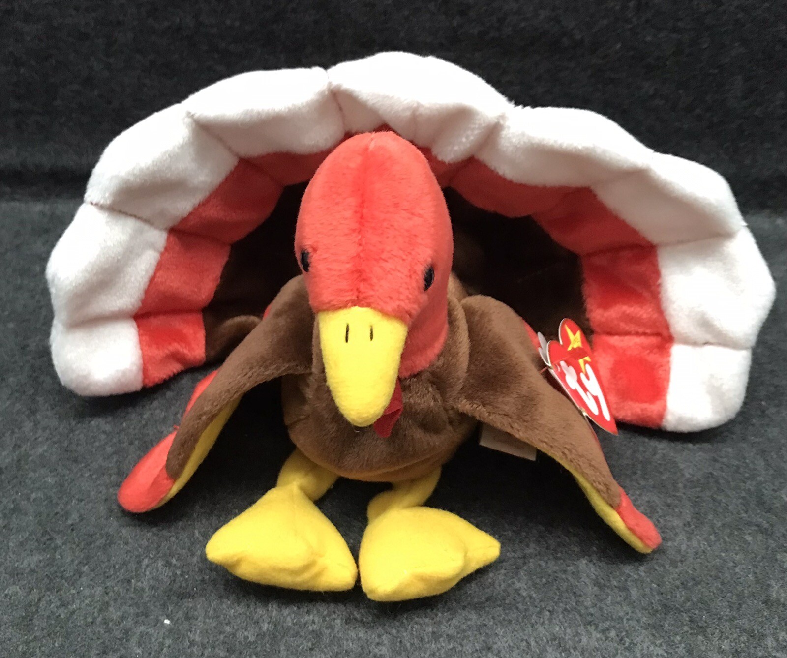 RETIRED (ORIGINAL) TY BEANIE BABY "GOBBLES" THE TURKEY 1996 With Tags