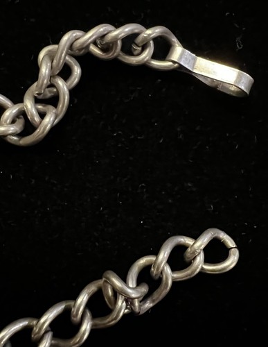 ORIGINAL WW2 U.S ARMY AIR FORCES SWEETHEART STERLING BRACELET c1943 7”—570 - Picture 4 of 4
