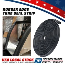 Black Automotive Rubber Seal with Top Bulb, Universal Car Door Weather Stripping