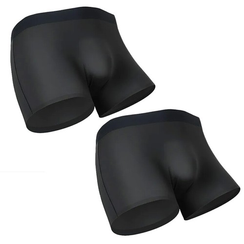 Men's Ice Silk Cool Underwear Sexy Ultra-thin Boxers Briefs Breathable Tagless - Picture 18 of 23