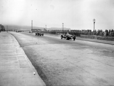 David Murray Maserati 4CL leads David Hampshire ERA C-Type 1949 Old Photo