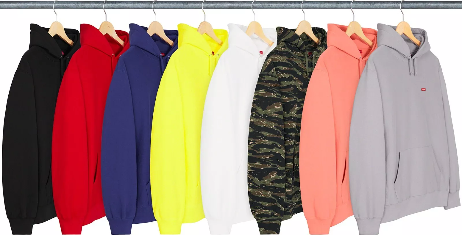 Sweat shirt à capuche logo Supreme Small Box SS21 (SS21SW49) tailles hommes M L