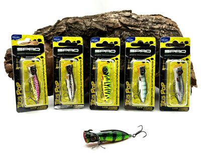 Spro Iris Pop 55 5,5cm 4,8g Popper 6 Farben Oberflächenköder Wobbler Hardbait DA