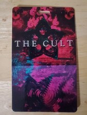 The Cult Backstage Pass Vintage Original Lamanated Beyond Good And Bad Tour
