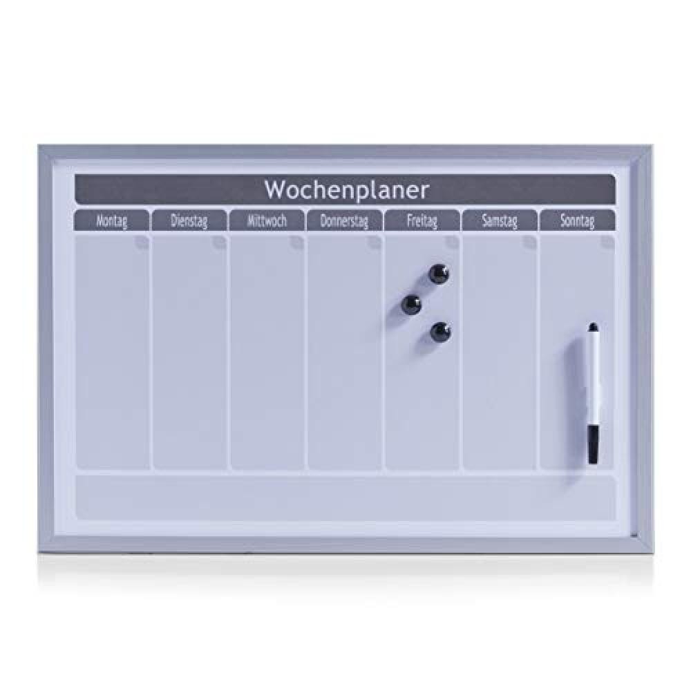 (TG. 59x39.5x1.5 cm) Zeller 11515 Planner Settimanale, MDF, Bianco, 59x39.5x1.5