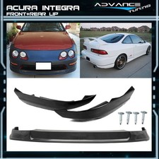 Fits 94-97 Acura Integra Hatchback Concept Pu Front Type-r Rear Bumper Lip Abs Fits 94-97 Acura Integra Hatchback Concept Pu Front Type-r Rear Bumper Lip Abs