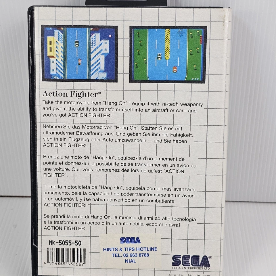 Action Fighter - Sega Master System Game + Manual - PAL - FREE POST! - Image 2 of 4