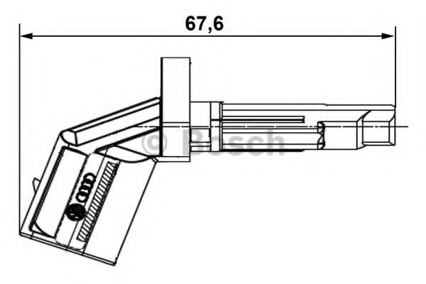 Fits BOSCH 0 265 007 930 Sensor, wheel speed