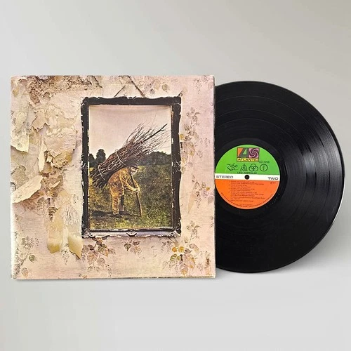 Led Zeppelin IV Atlantic Record 1971 Vinyl Rock and Roll Stairway To Heaven LP