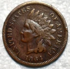 Very Fine 1864-L Indian Head Cent, Well-Detailed, Semi-Key Date.