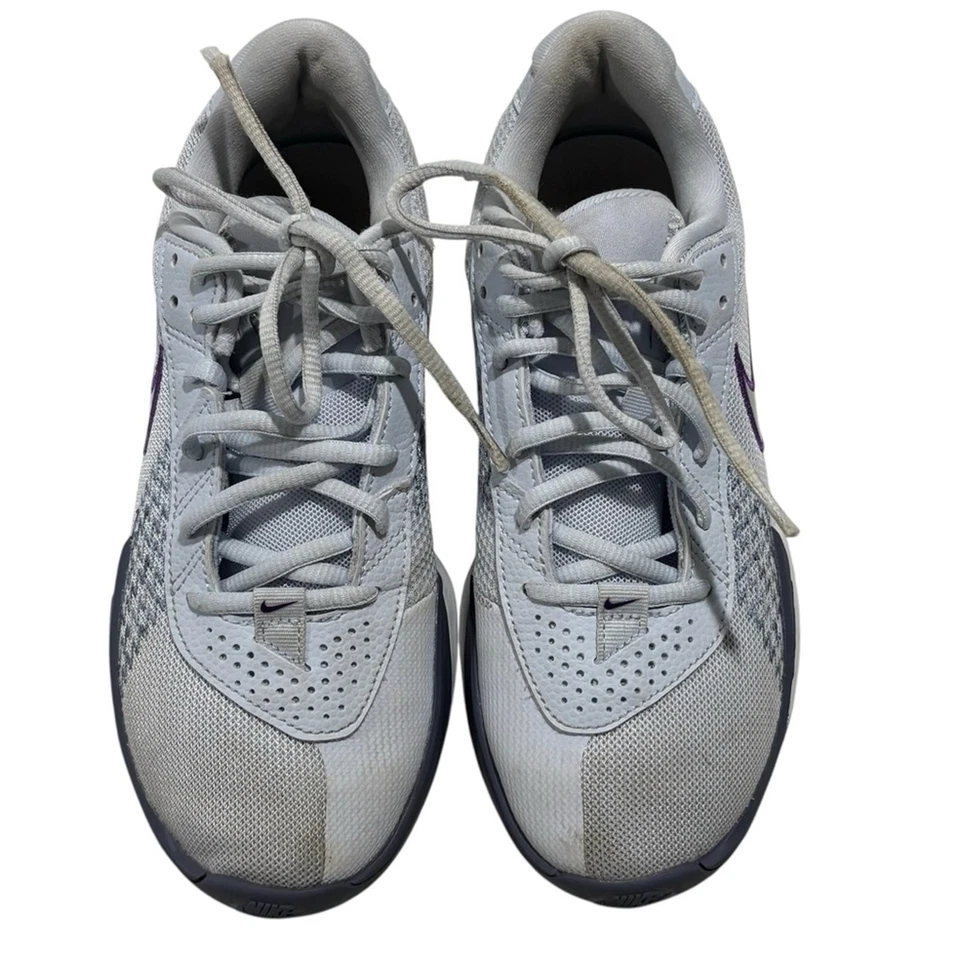 Nike Air Zoom G.T. Zapatillas deportivas Cut Academy de baloncesto gris púrpura talla 7 Foto 2 de 4