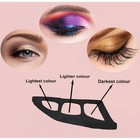 1PC RANDOM Portable Eyeshadow Stencil Tool with 5 Guides Cream Shadow Applicator