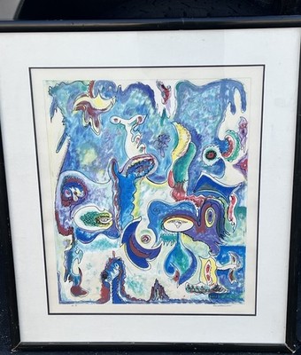 Stephen Sacklarian Abstract Expressionism Rare Artist Proof Genesis 31x27